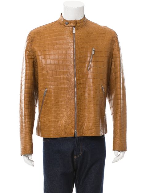 hermes crocodile jacket|Hermes shearling jacket.